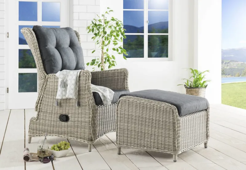 Balkonset CASA RELAX mit Fußhocker CASA - Variation