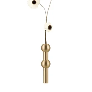 STOFF Nagel Vase, gebürstetes Messing von STOFF Nagel