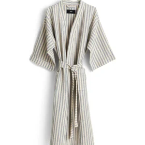 Waffle Bademantel, Stripe Dusty Blue von HAY