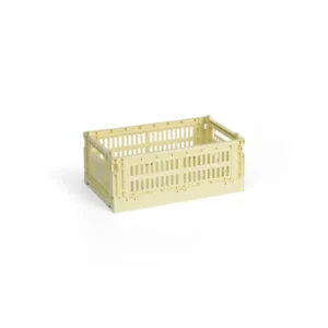Colour Crate Small, Light yellow von HAY