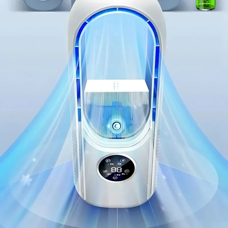 Smart Air Cooler Bladeless Desktop Humidifier With Timer - Product showcase