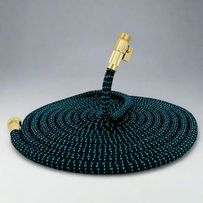 Expandable Garden Hose Lightweight Kink-Free Watering with Brass Nozzle - Product showcase