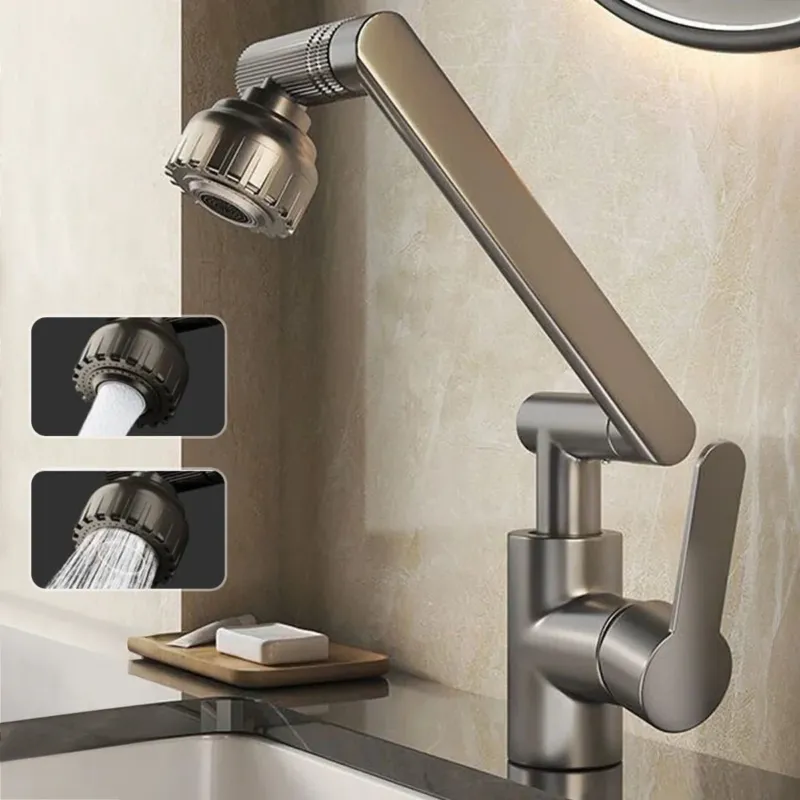 Kitchen Faucet with Flexible Arm 360 Swivel Multi-Mode Spray - Product showcase