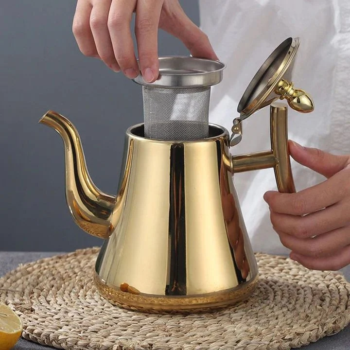 Stainless Steel Induction Kettle Built-in Filter System - Detailed view