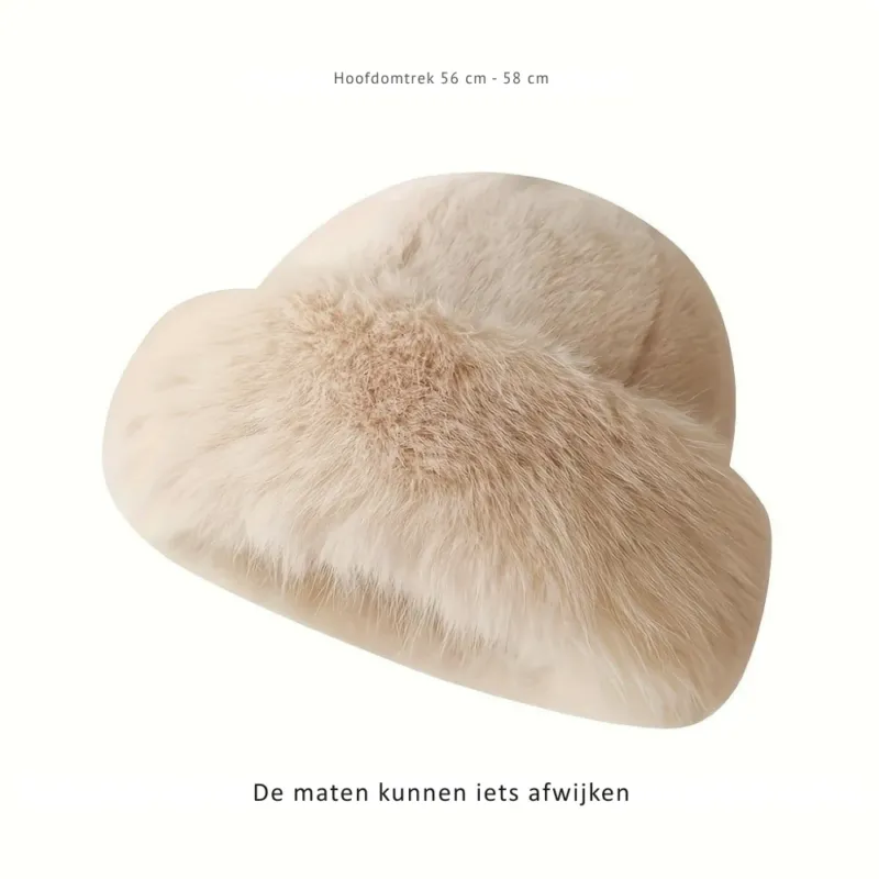 Knitted Winter Hat Faux Fur Ear Protection - Product detail 4