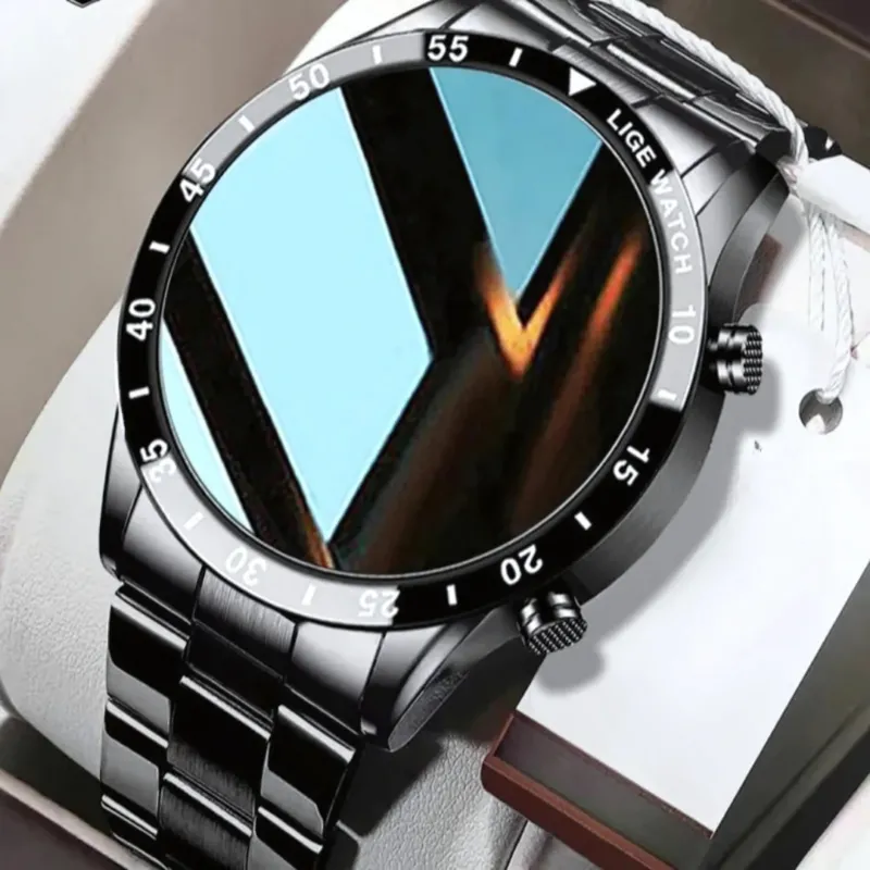 Stainless Steel Smart Watch AMOLED Display with 4G Connectivity - Product showcase