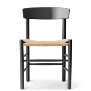 J39 Mogensen Stuhl, schwarz lackierte Buche von Børge Mogensen