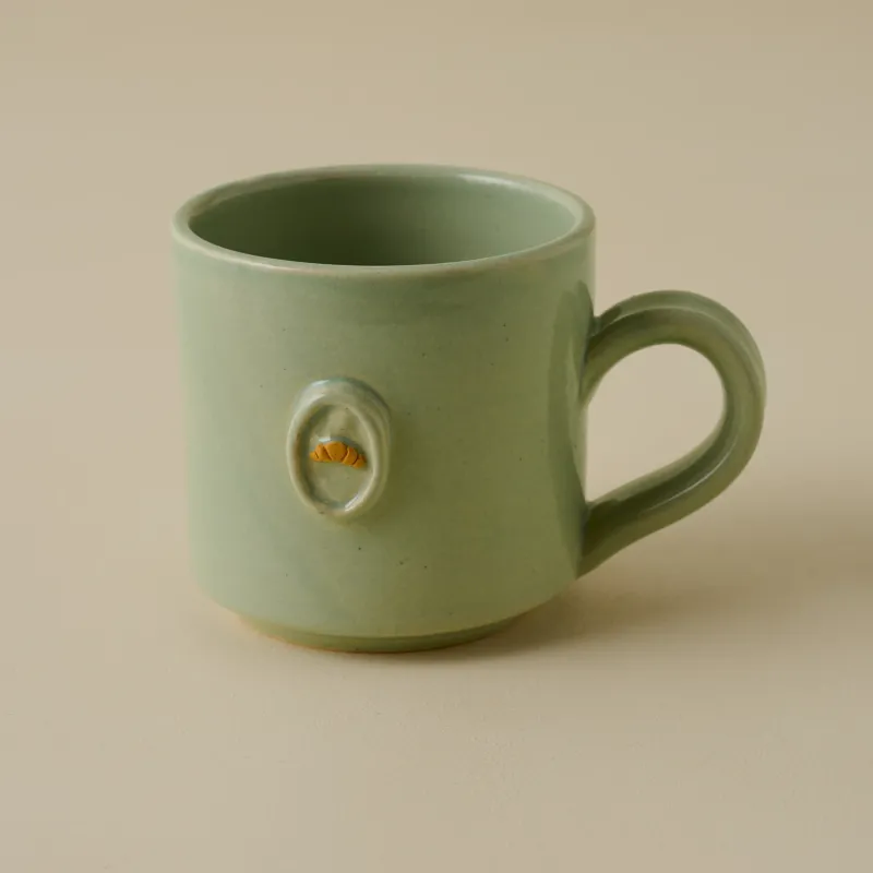 Black Oak Magnolia Press Croissant Mug
