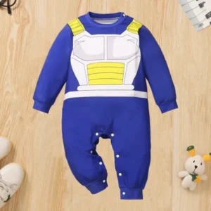 Anime Warrior Baby Jumpsuit Character Armor Print Design - Product showcase