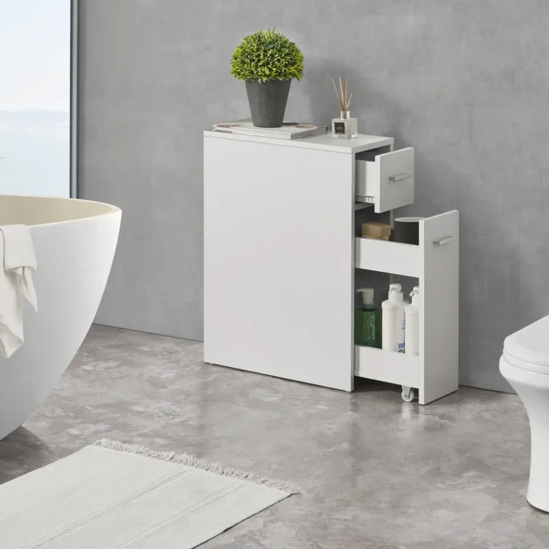 Badezimmerschrank Kauhajoki 61x20x45cm in versch. Farben [en.casa] - premiumXL