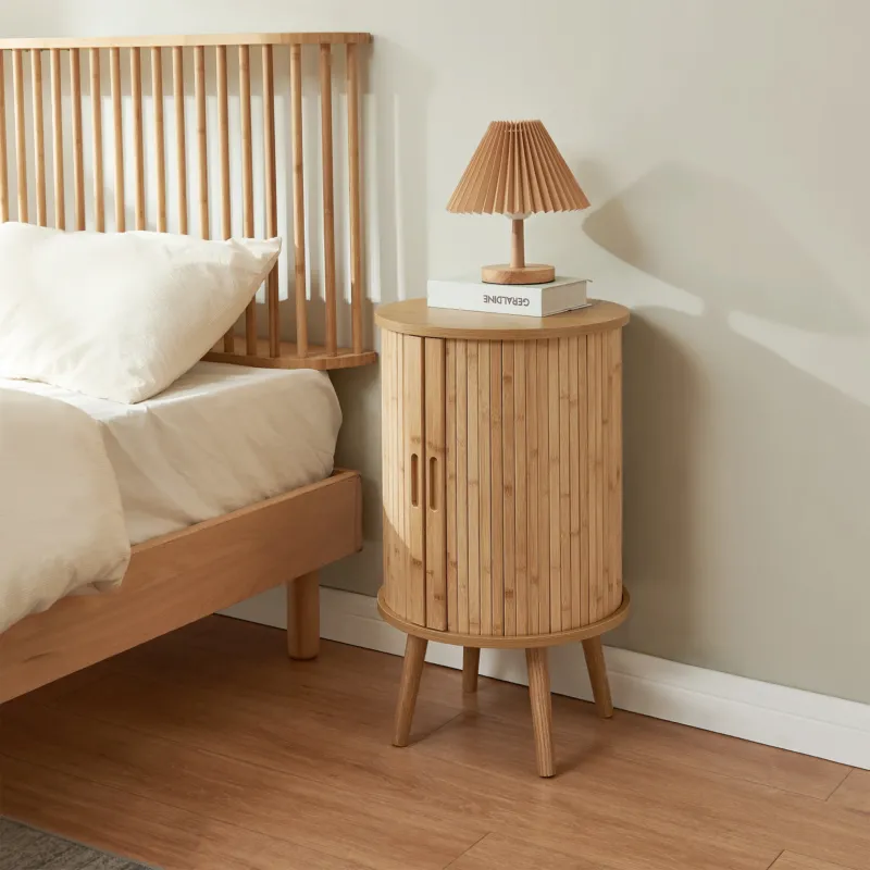 Nachttisch Nordkapp 65x40 cm Bambus [en.casa]