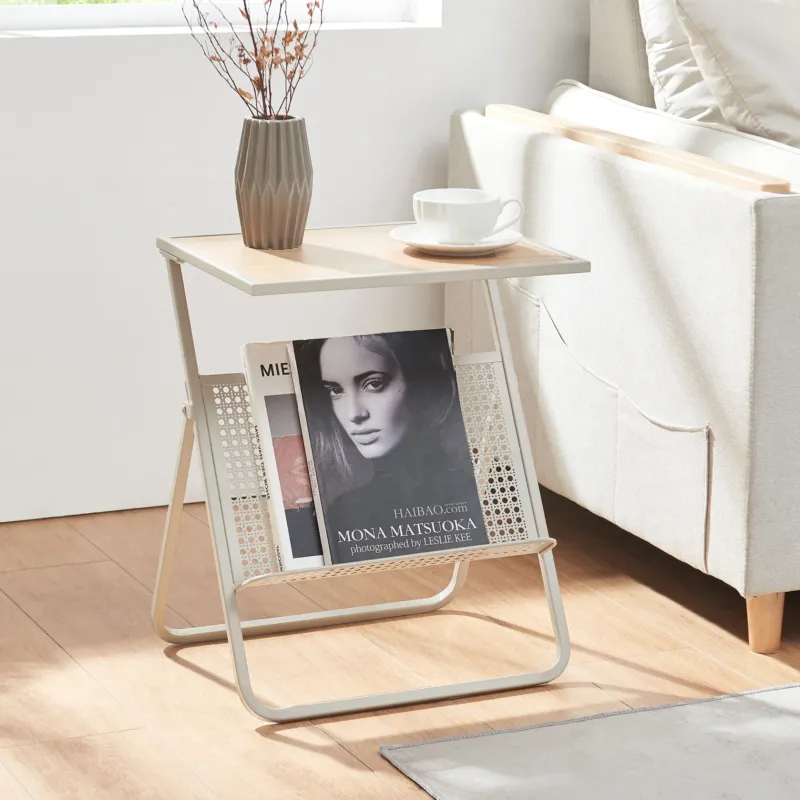 Beistelltisch mit Zeitungsablage Jäller [en.casa]