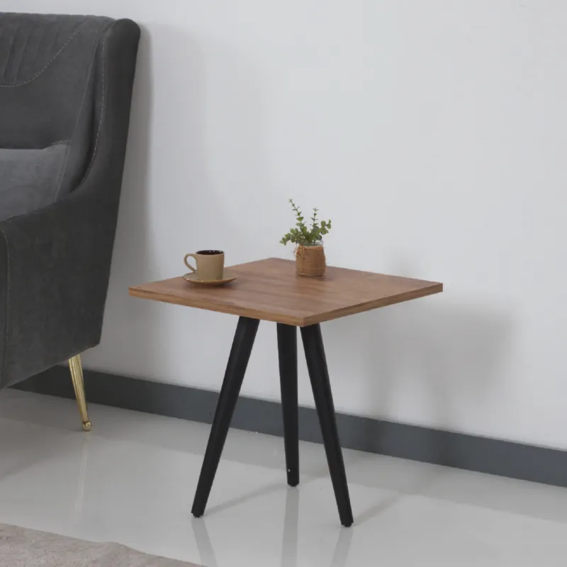 Couchtisch Ballerup 50 x 45 x 45 cm Schwarz / Walnuss - Optik [en.casa] - premiumXL