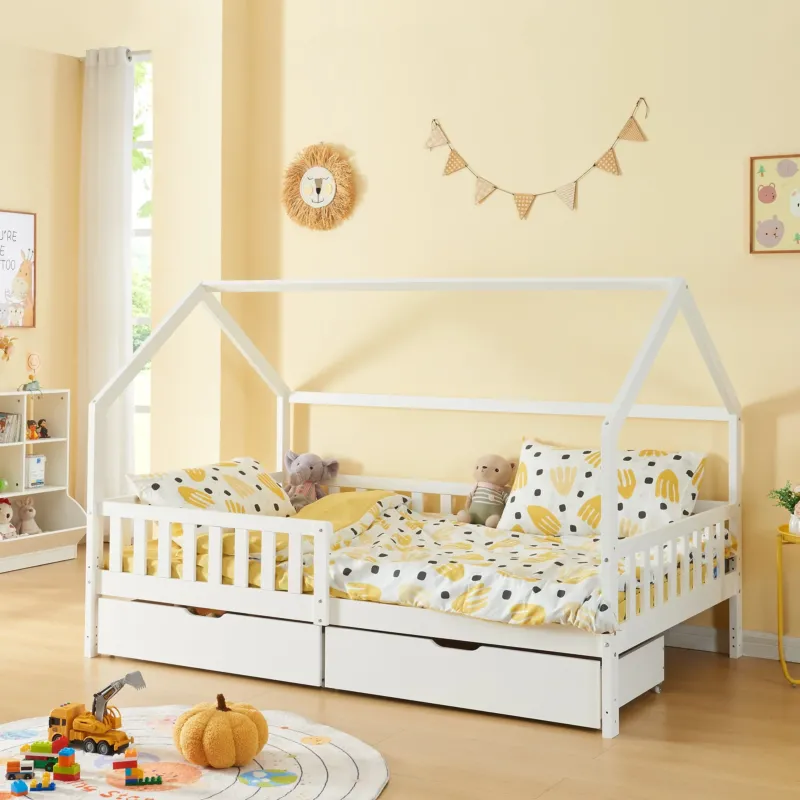 Bettkasten 2er Set Ydre Weiß [en.casa] – Bild 2