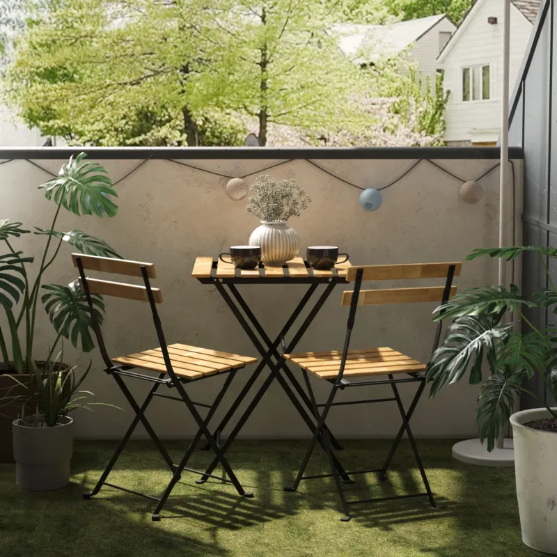 Bistroset Bovino 3 - tlg. Akazienholz [casa.pro] - premiumXL