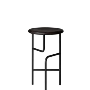 Blend Stool High Oak black von Stellar Works