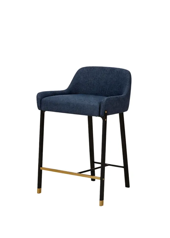 Blink Counter Stool SH610 Manhattan 600 Schwarz Sand/Gold von Stellar Works