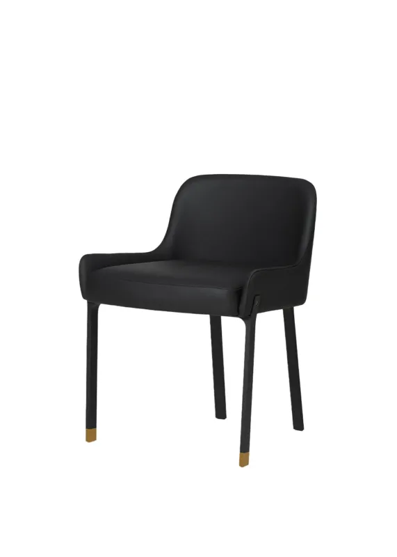 Blink Dining Chair Bellagio Schwarz 7925 Schwarz Sand/Gold von Stellar Works