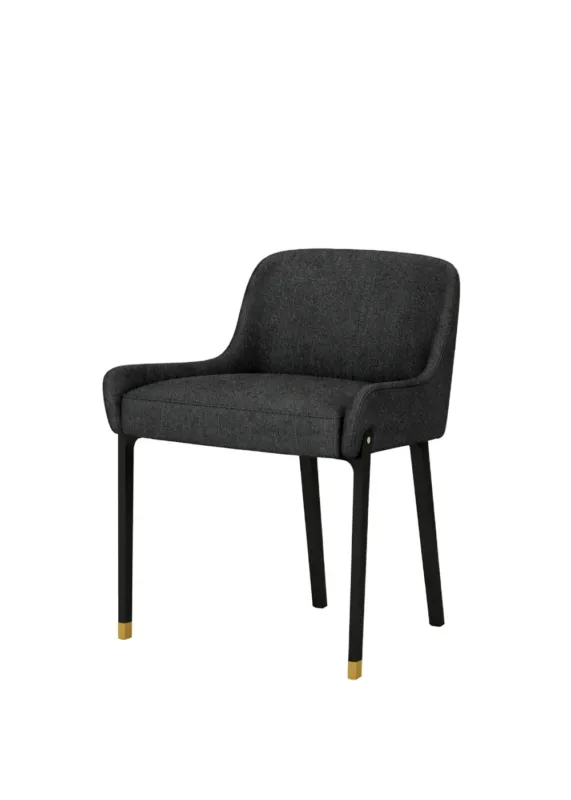 Blink Dining Chair Relate 181 Black sand/gold von Stellar Works