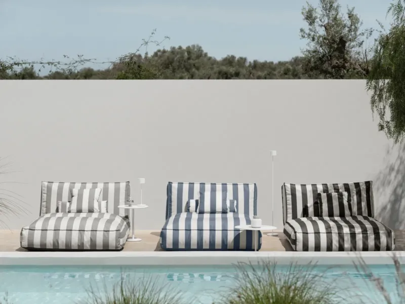 Blomus Outdoor-Kissen STAY - Farbe Lily White/Key Largo – Bild 3