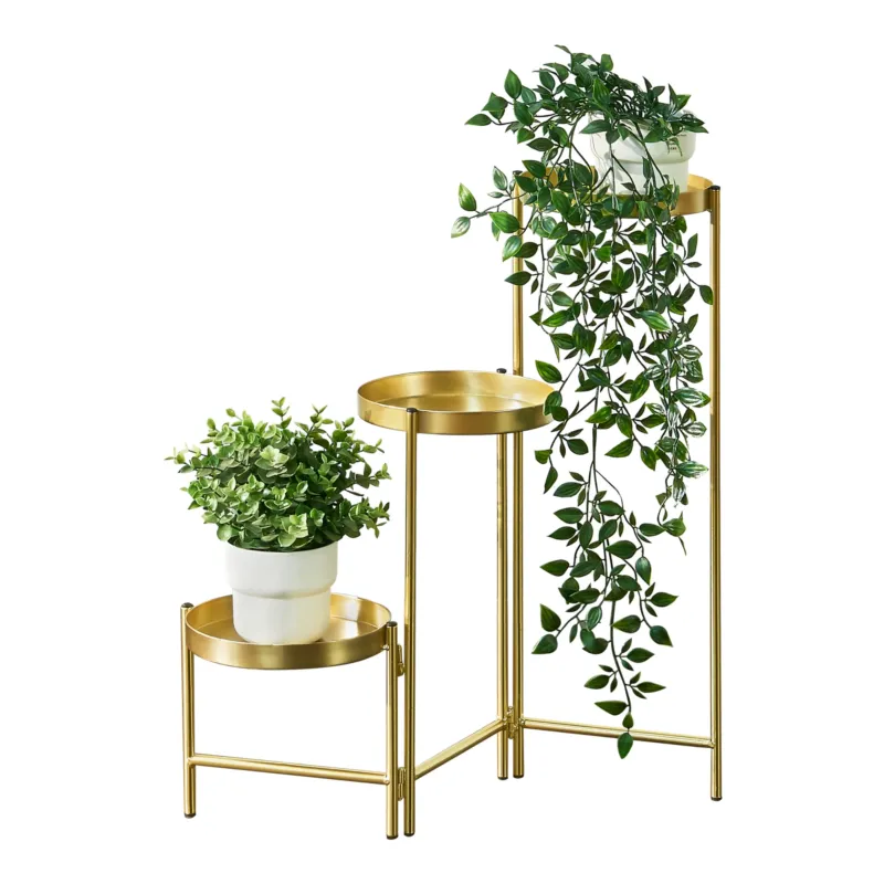 Blumenständer Kallo Messingfarben [en.casa] - premiumXL