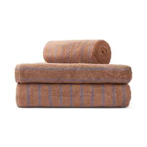Naram towel - Camel & Ultramarine blue von Bongusta