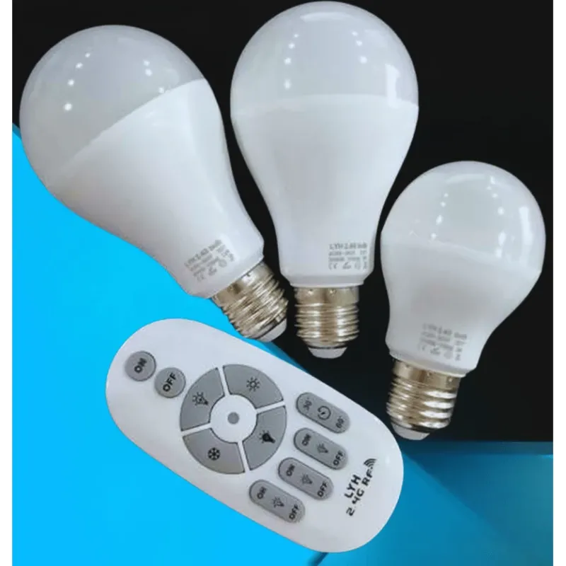 Smart LED Light Bulbs Remote Control Dimmable E27 Set - Product showcase