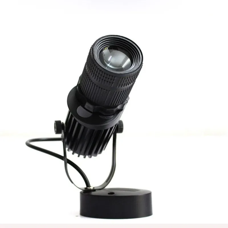 Adjustable LED Ceiling Spotlight Dimmable Track Light with Brushed Black Finish - Product showcase