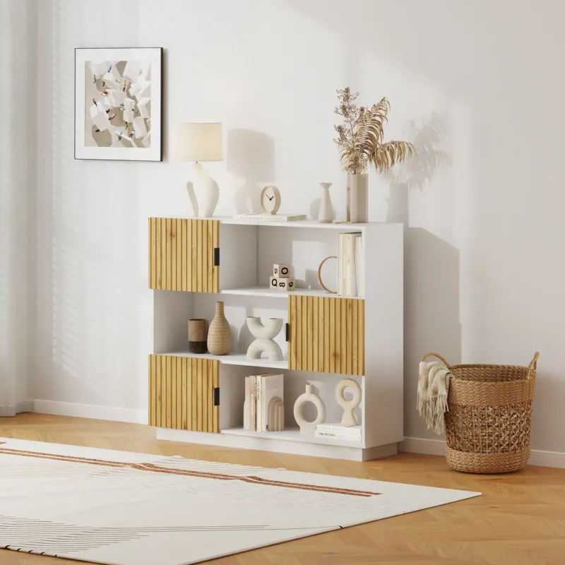 Bücherregal Verhundar 102x120x30 cm [en.casa]