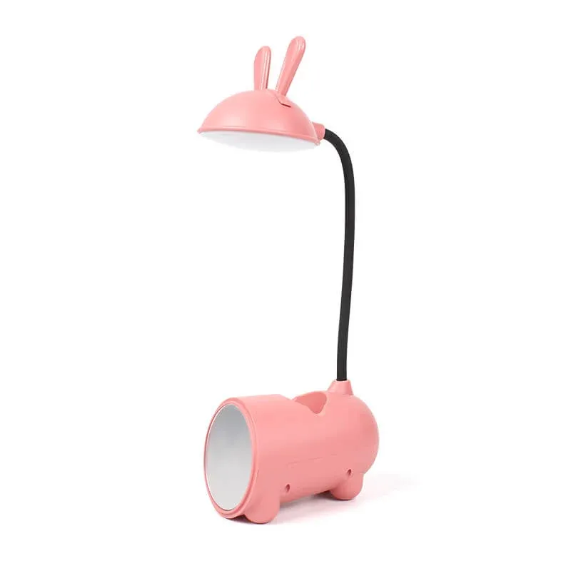 Bunny Table Lamp Rechargeable Touch Control with Pen Holder - Product showcase