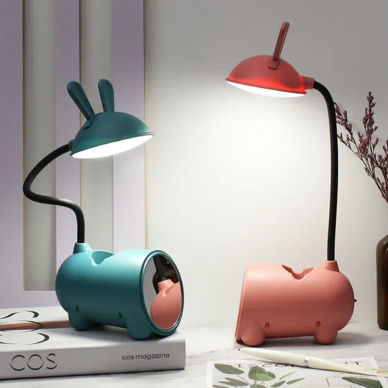 Bunny Table Lamp Rechargeable Touch Control with Pen Holder - Product detail 4