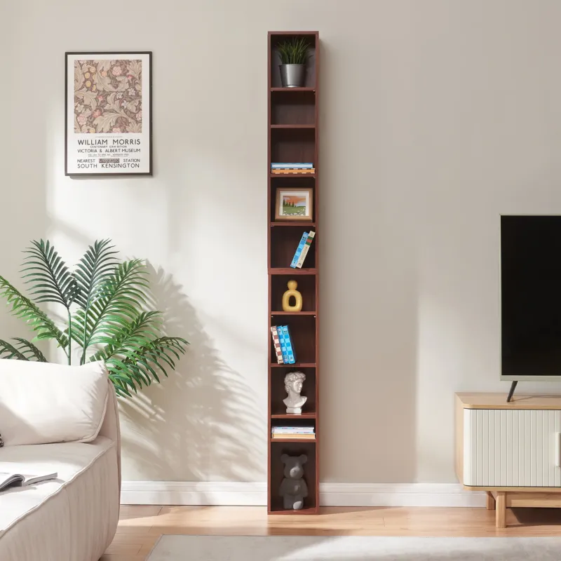 CD Regal Tynset 187x20x17 cm mit 10 Fächern [en.casa] – Bild 3