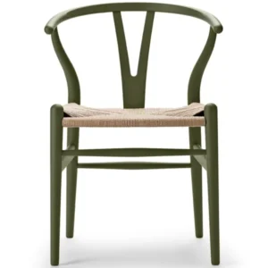 Wishbone Chair CH24 Soft Olive Green von Hans J. Wegner