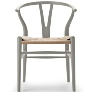 Wishbone Chair CH24 Soft Silver Grey von Hans J. Wegner