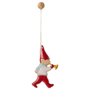 Metall-Ornament, Nisse med Trompet von Maileg