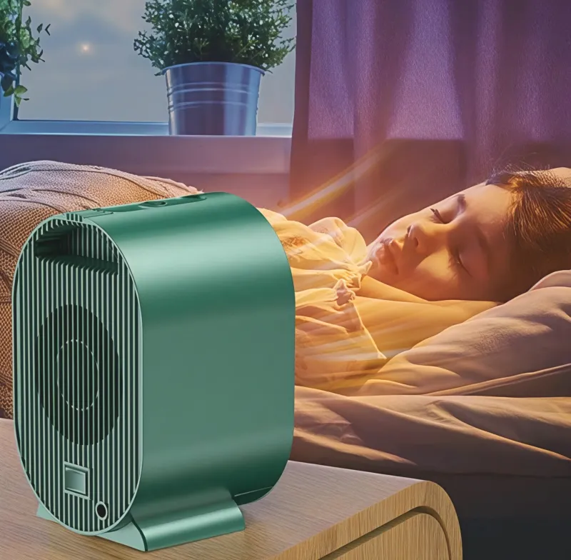 Portable Ceramic Space Heater Compact Desktop Electric Heater - Product example