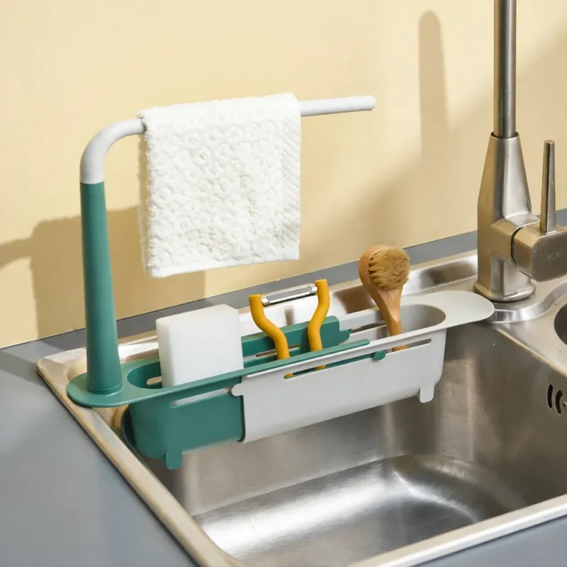 Teleskop Spülbecken Organizer – flexibel und rostfrei