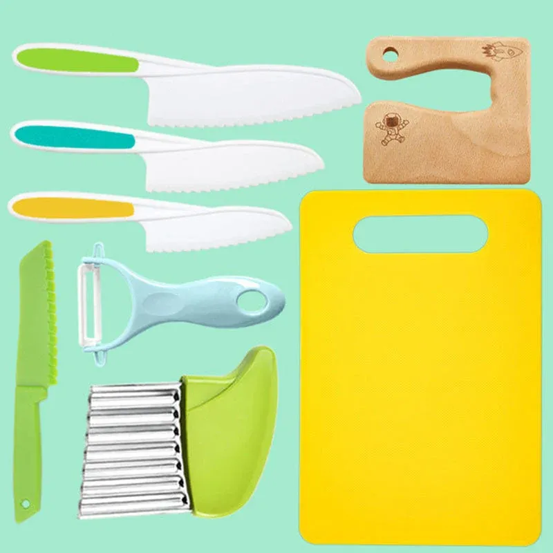 Kids Kitchen Tools Set Child-Safe Cooking Utensils With BPA-Free Design - Product showcase