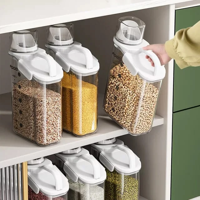 Cereal Storage Container Clear Acrylic with Pour Spout - Product showcase