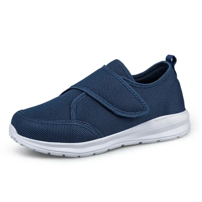 Orthopedic Mens Sneakers Velcro Breathable Mesh Support - Detailed view