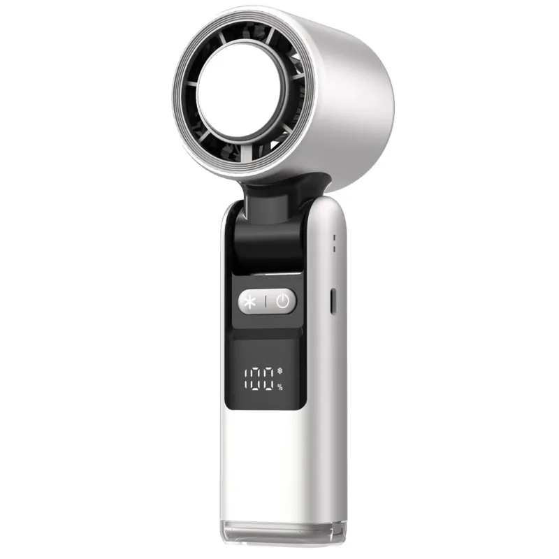 Portable Mini Fan Digital Display 100 Speed Settings - Product showcase