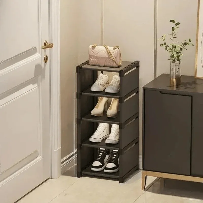 Stackable Shoe Rack Compact Corner Storage Design - Product showcase