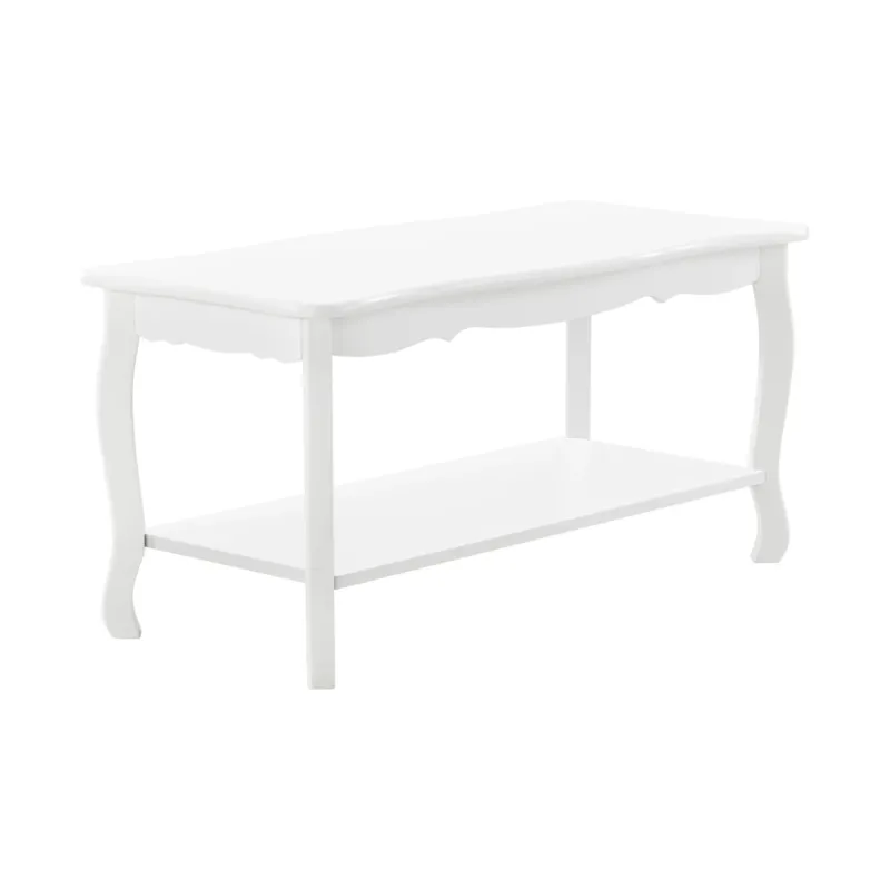 Couchtisch Pearl 88x40x42 cm Shabby Shic Stil Weiß en.casa - premiumXL