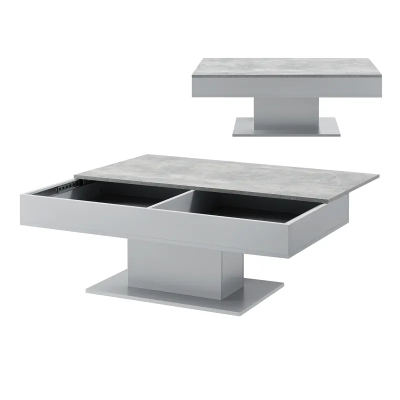 Couchtisch Lünen mit 2 Staufächern versch. Farben [en.casa] - premiumXL