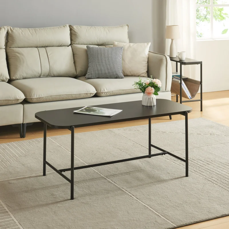 Couchtisch Samnanger 110x50x45cm Schwarz [en.casa] - premiumXL