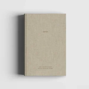 Coffee Table Book - aus natürlichen Leinen & Gold