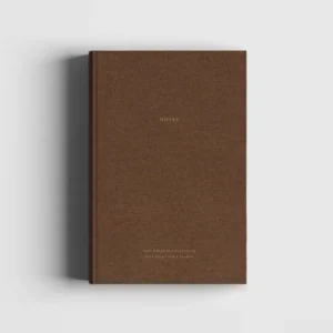 Coffee Table Book - Braunes & Goldenes Notizbuch aus Leinen