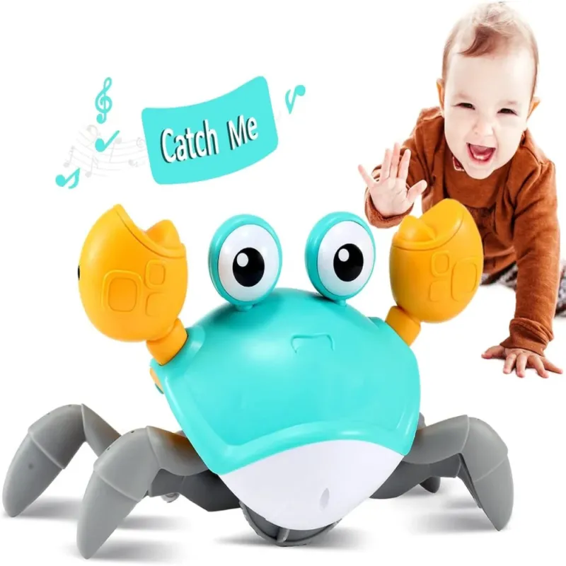Interactive Crawling Crab Toy Musical Baby Development Toy with LED Lights - Detailed view