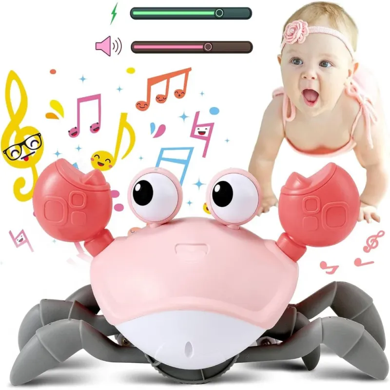 Interactive Crawling Crab Toy Musical Baby Development Toy with LED Lights - Product example