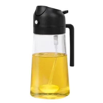 Oil Spray Bottle 2-in-1 Glass Kitchen Dispenser - Product showcase